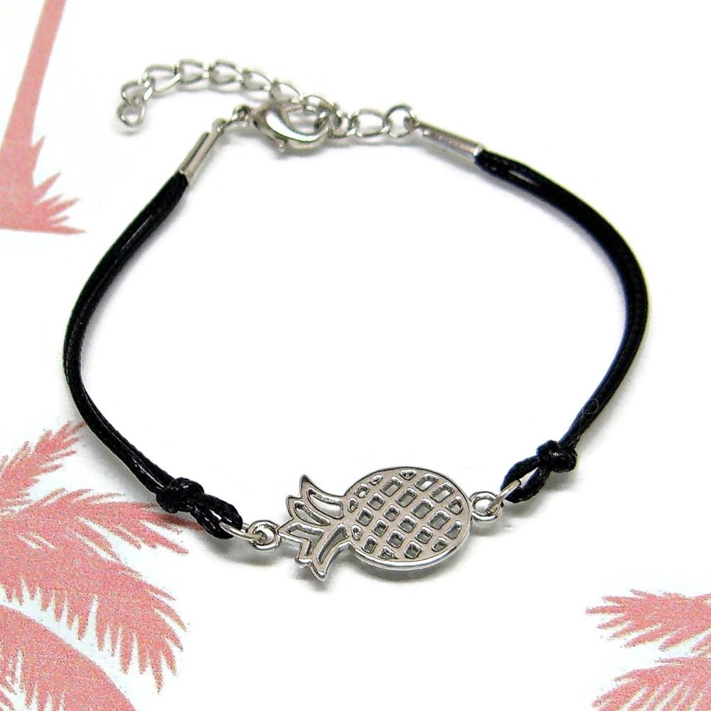 Pineapple Bracelet or Anklet Adjustable Cord String 7" to 9" 1004-65